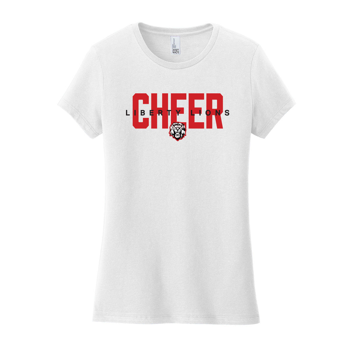 Liberty Lions Cheer Women's Fitted Tee