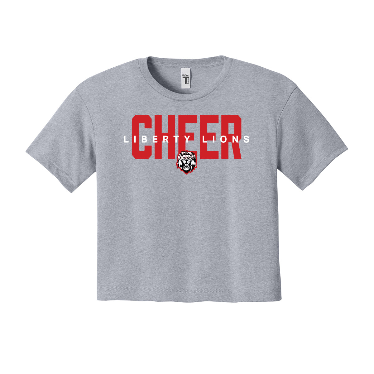 Liberty Lions Cheer Cropped Tee