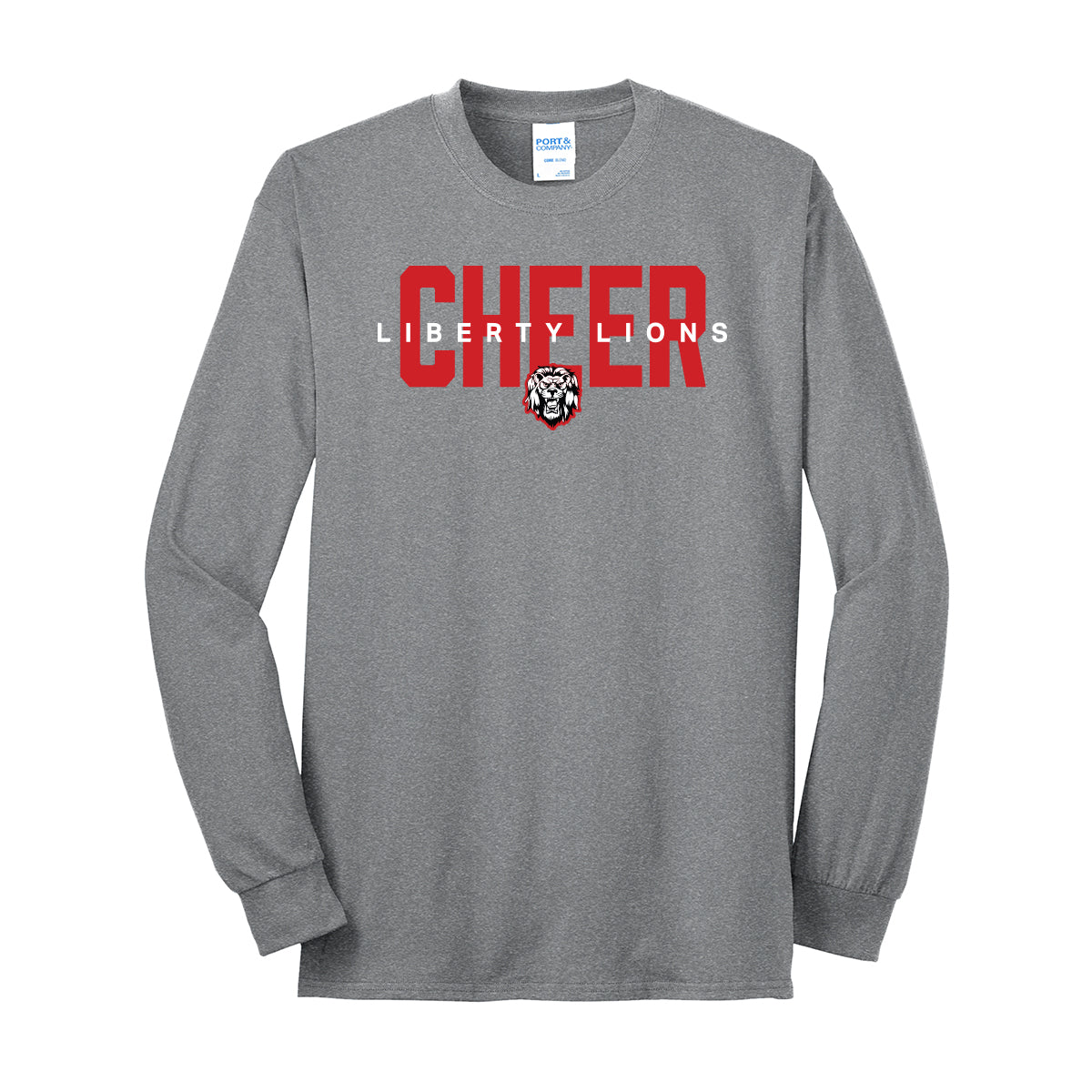 Liberty Lions Cheer Unisex Long Sleeve Tee