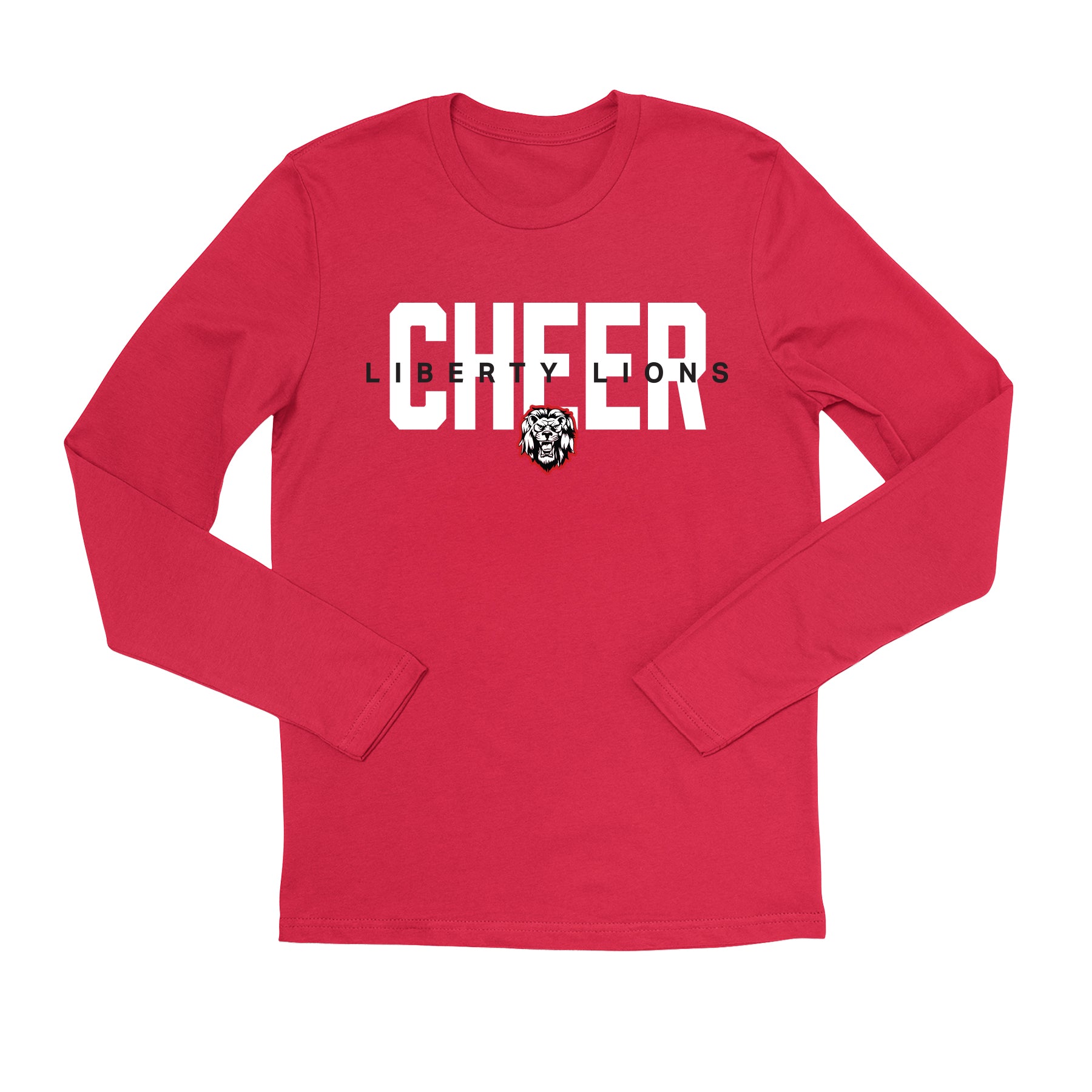 Liberty Lions Cheer Unisex Long Sleeve Tee