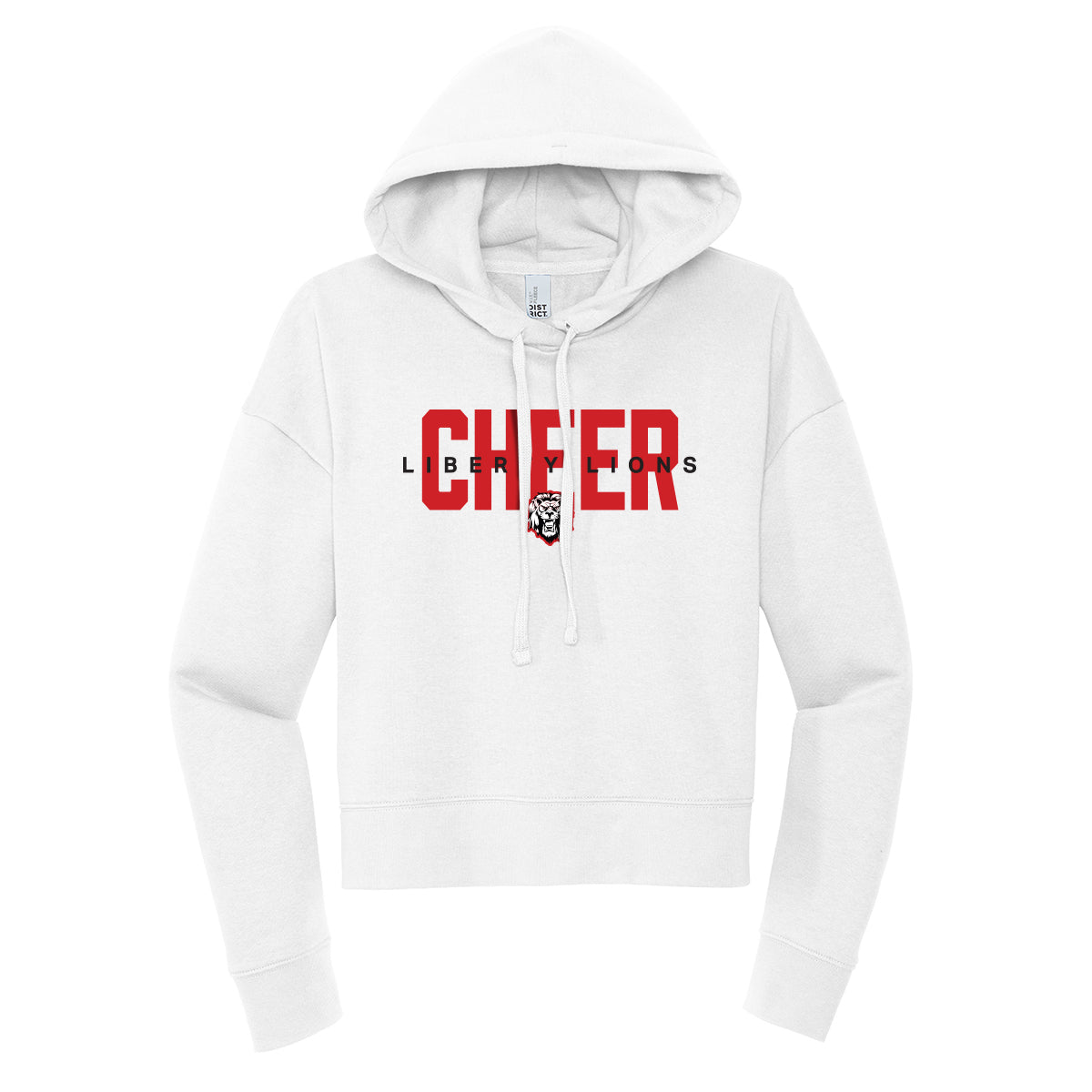 Liberty Lions Cheer Cropped Hoodie