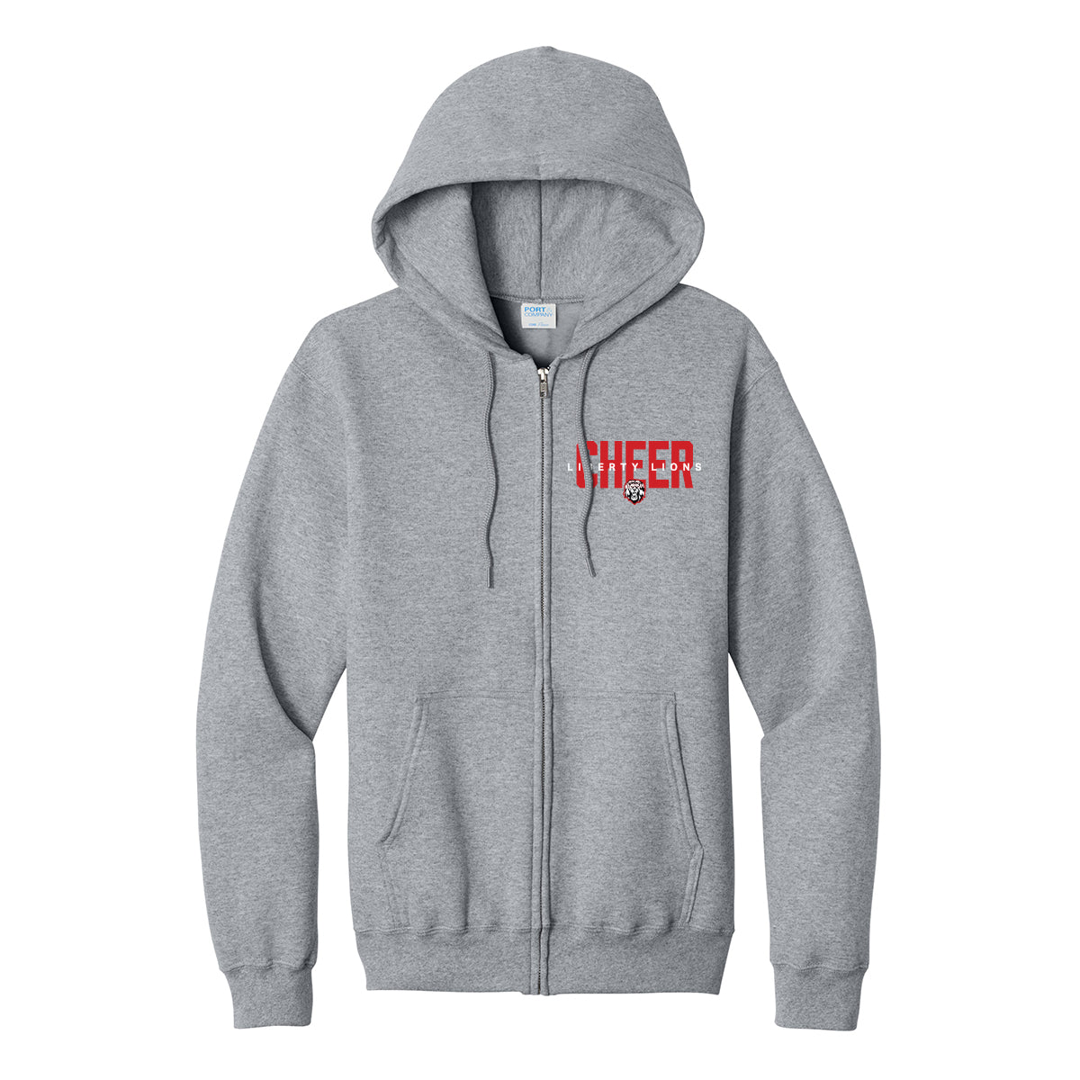 Liberty Lions Cheer Full Zip Sweatshirt