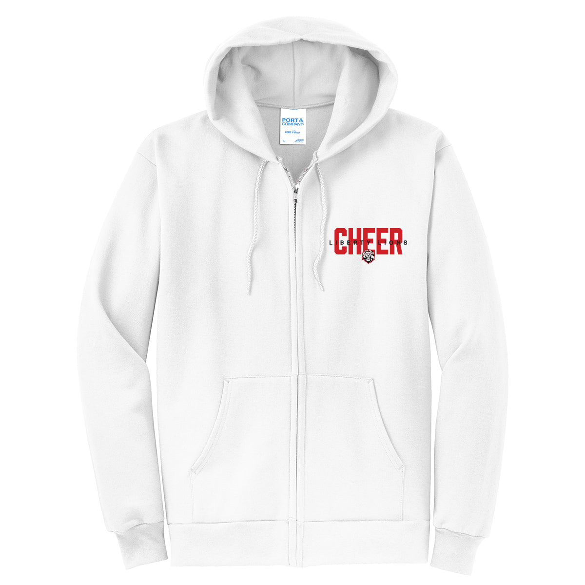 Liberty Lions Cheer Full Zip Sweatshirt