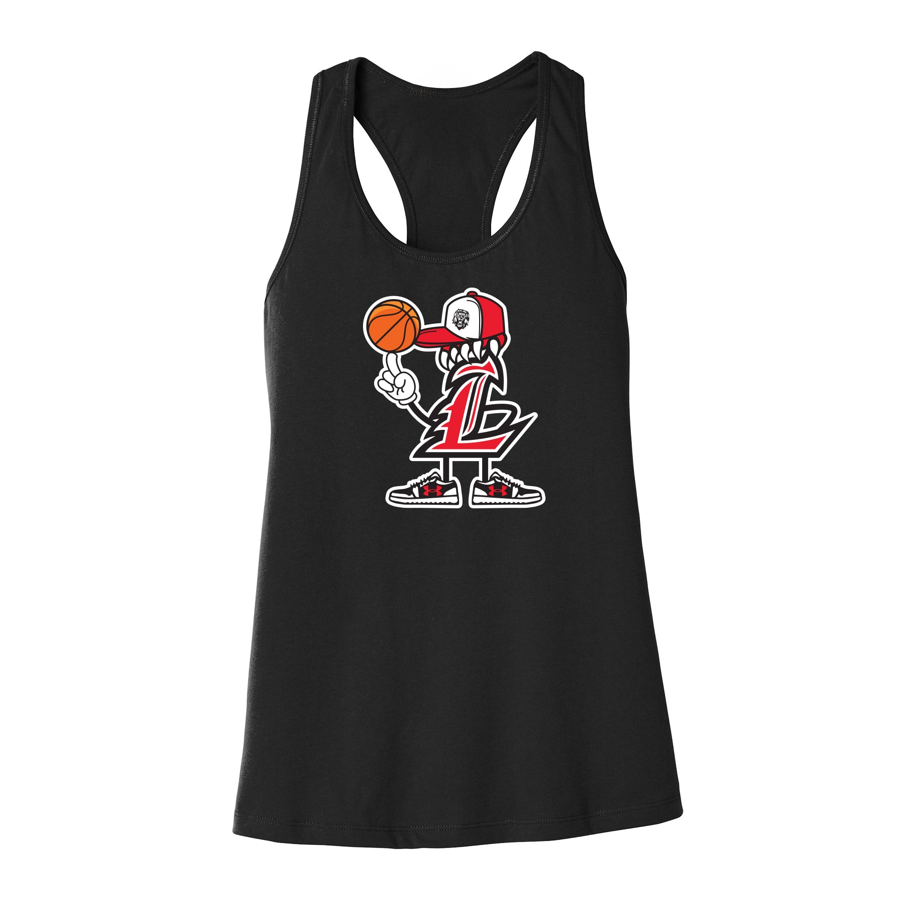 #1 Liberty Basketball Fan Women's Racerback Tank