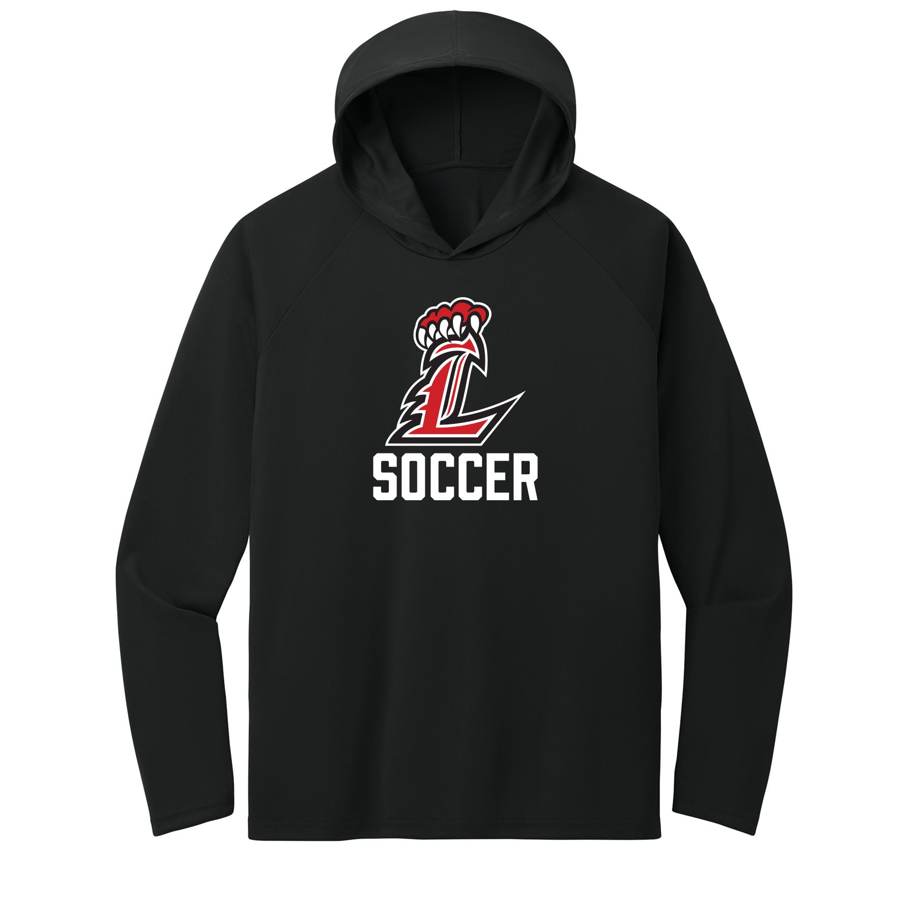 L Soccer Performance Hooded Long Sleeve Tee