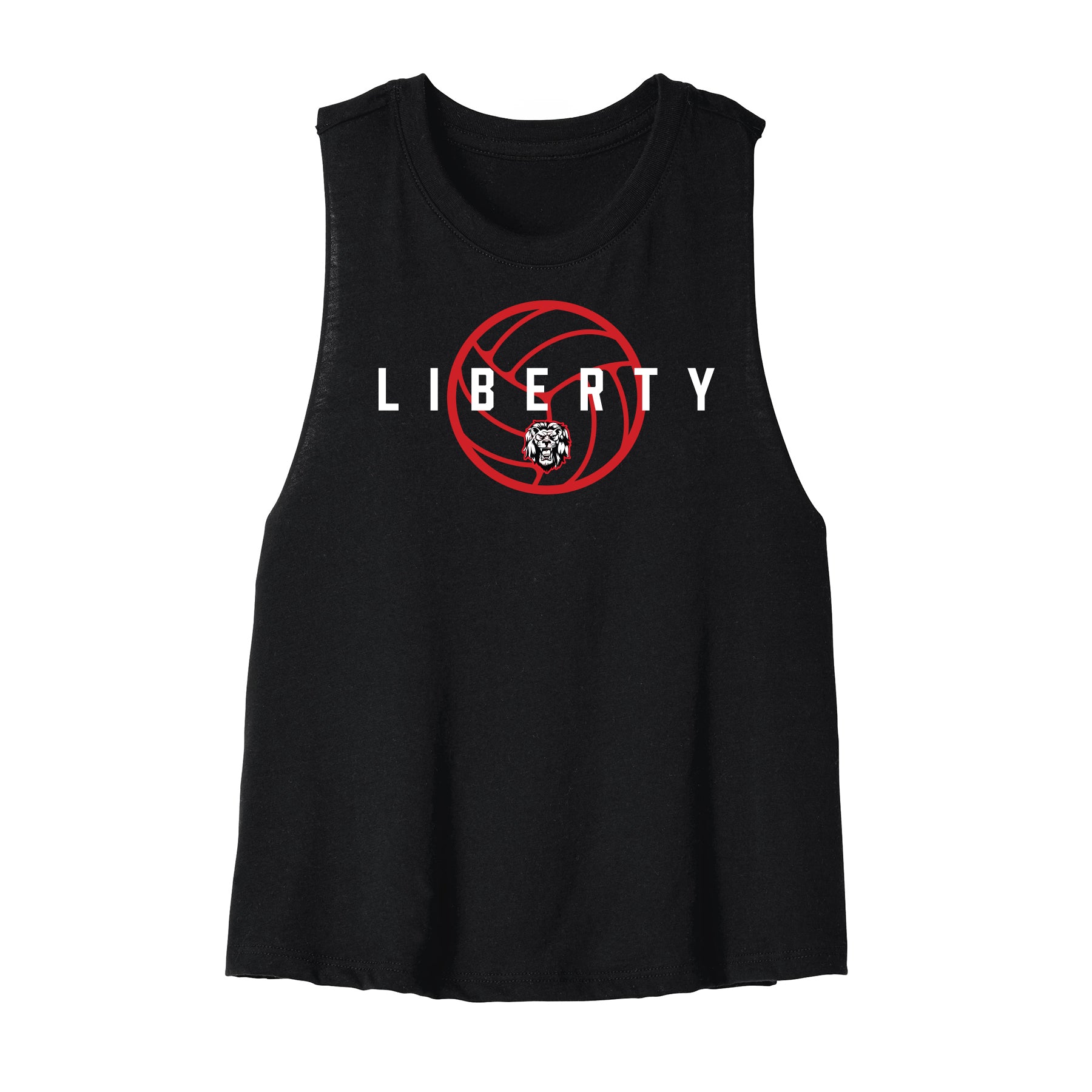 Liberty Volleyball Ball Cropped Racerback Tank