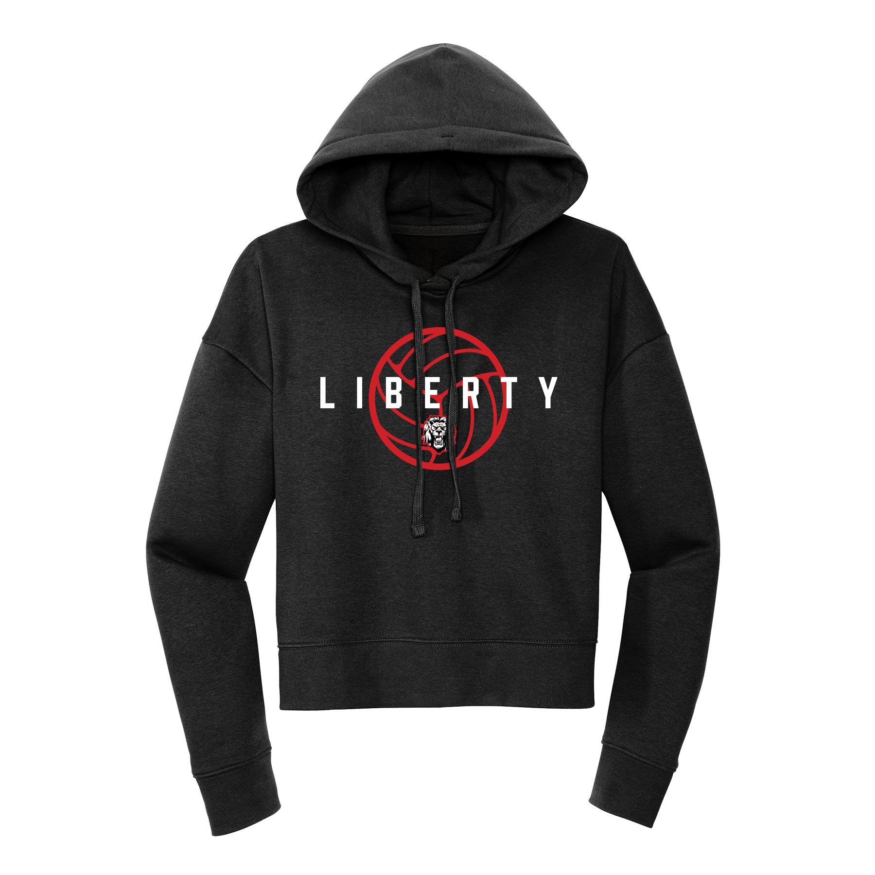Liberty Volleyball Ball Cropped Hoodie