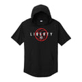 Liberty Volleyball Ball Hooded Short Sleeve Tee