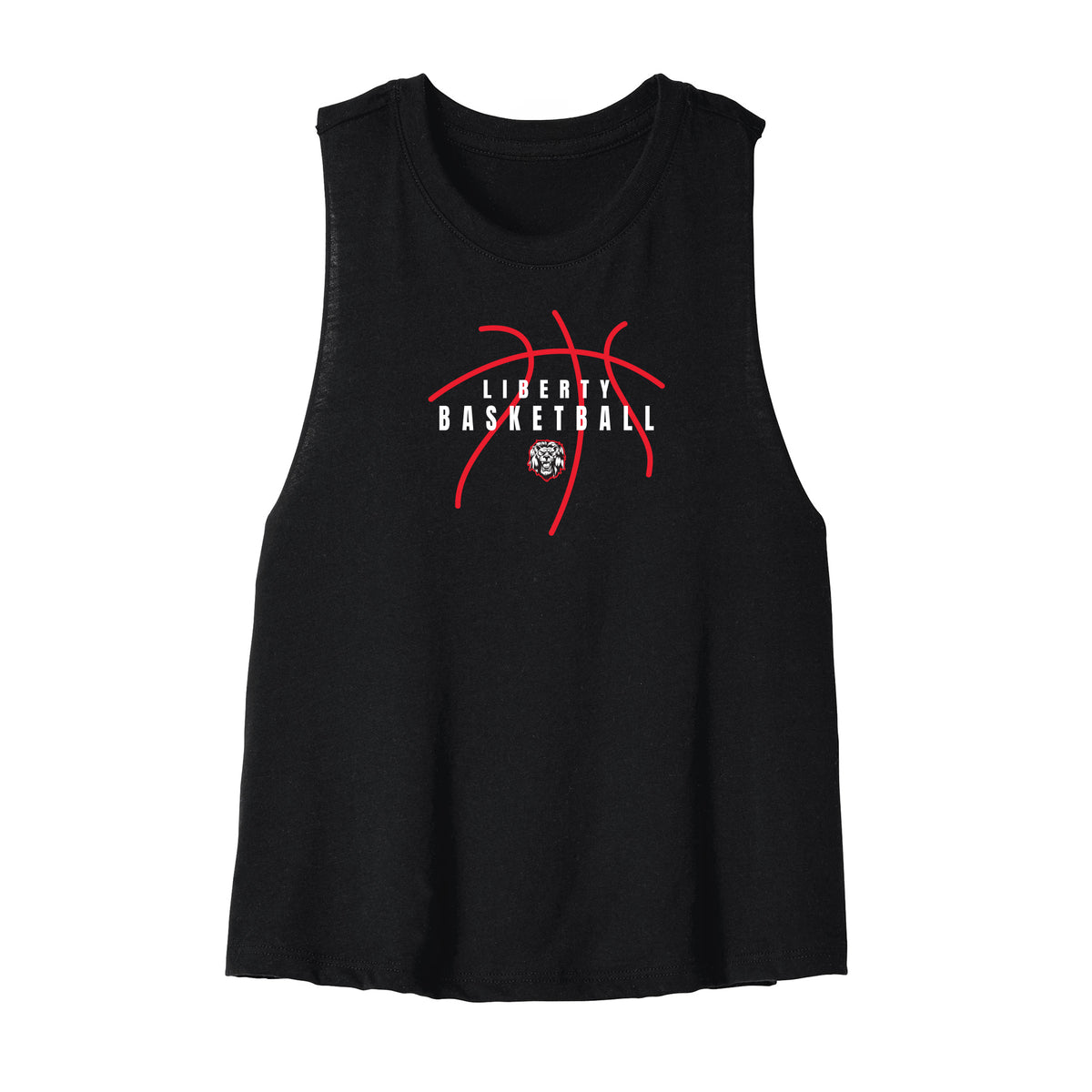 Liberty Women's Basketball Cropped Racerback Tank