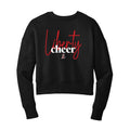 Liberty Cheer Script Cropped Crewneck Sweatshirt