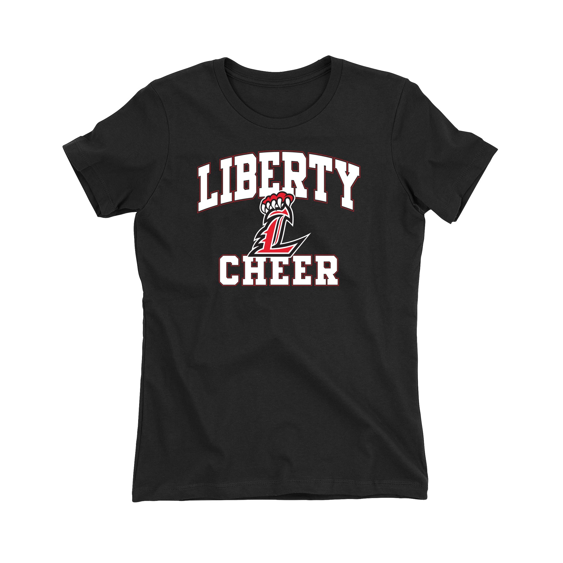 Liberty Cheer Curved Women's Fitted Tee