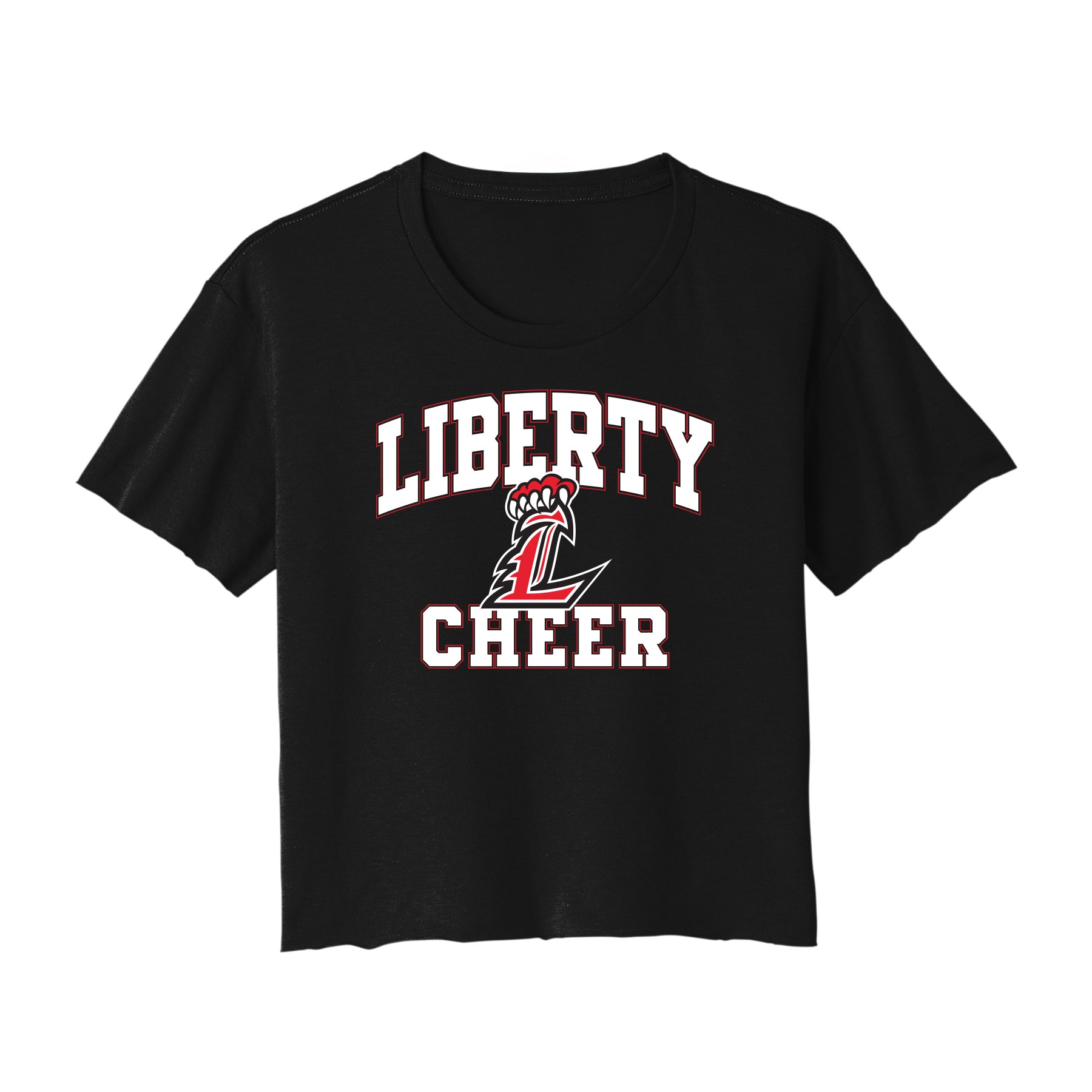 Liberty Cheer Curved Cropped Tee