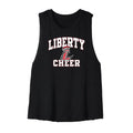 Liberty Cheer Curved Cropped Racerback Tank