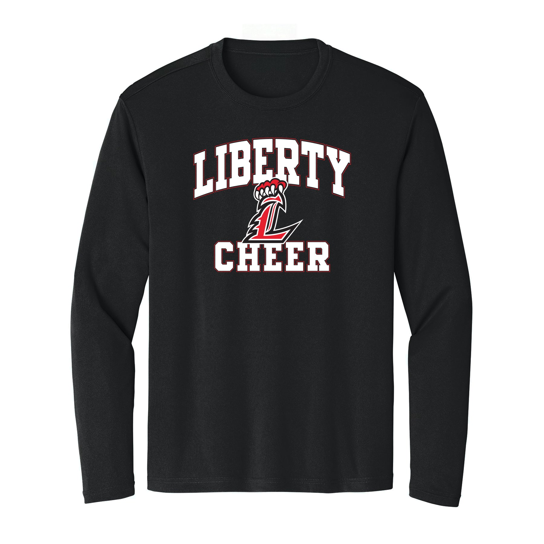 Liberty Cheer Curved Unisex Long Sleeve Tee