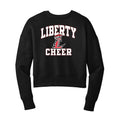Liberty Cheer Curved Cropped Crewneck Sweatshirt