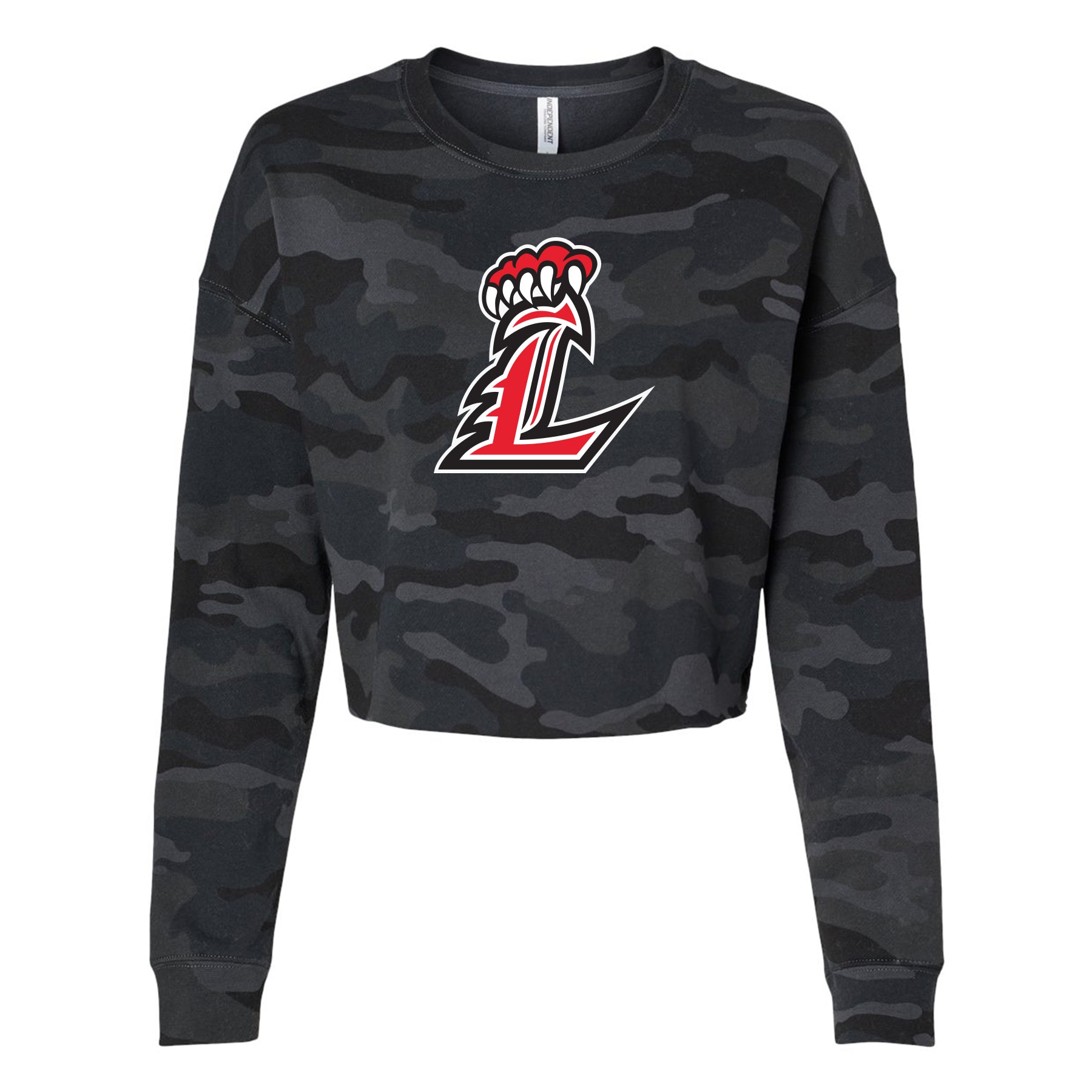 Camo Liberty Lions L Cropped Crewneck Sweatshirt