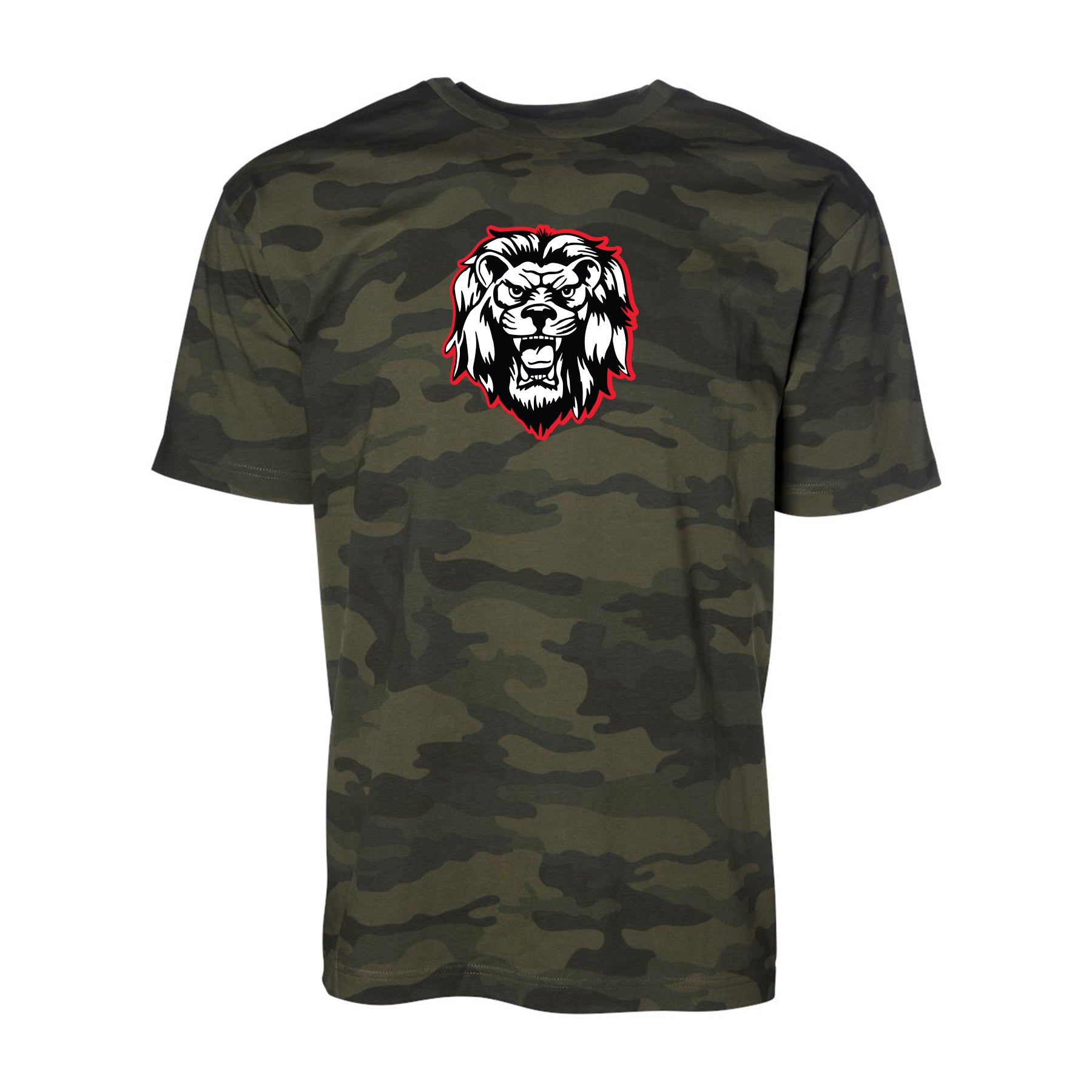 Camo Liberty Lion Mascot Unisex Tee