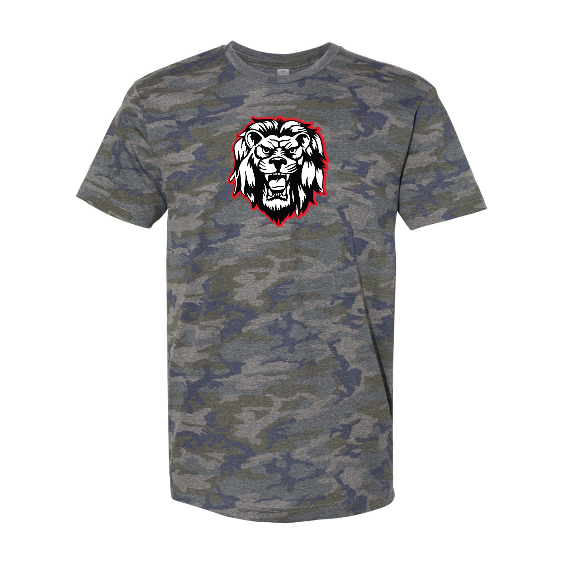 Camo Liberty Lion Mascot Unisex Tee