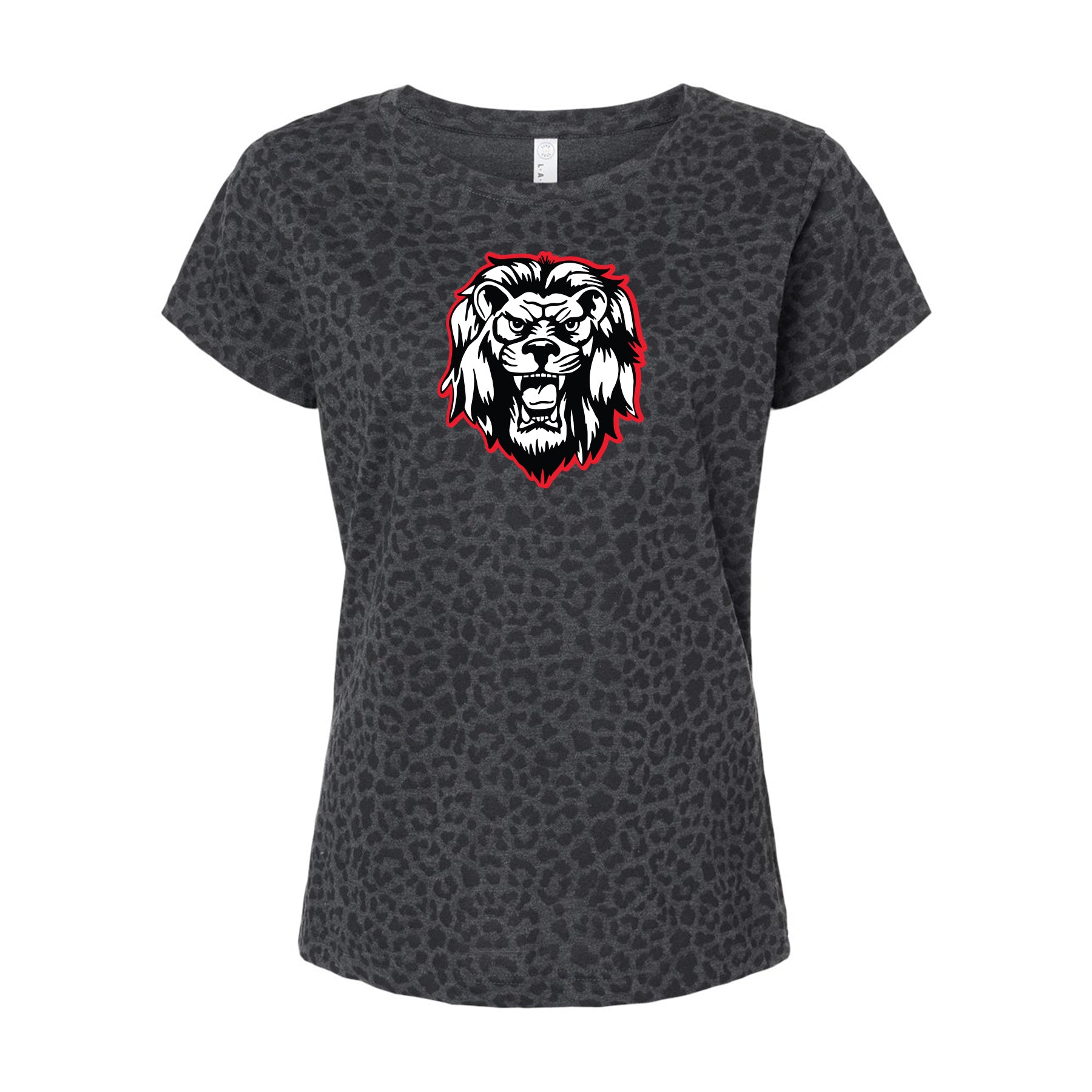 Leopard Liberty Lion Mascot  Women's Fit Tee