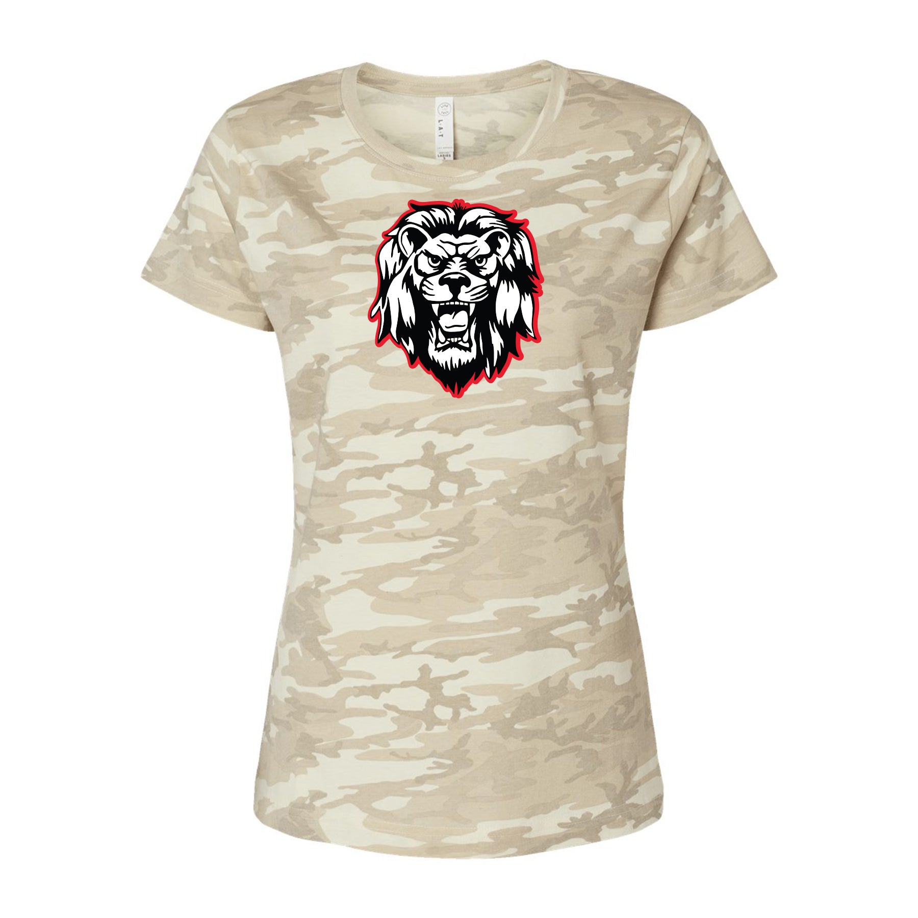 Camo Liberty Lion Women's Fit Tee