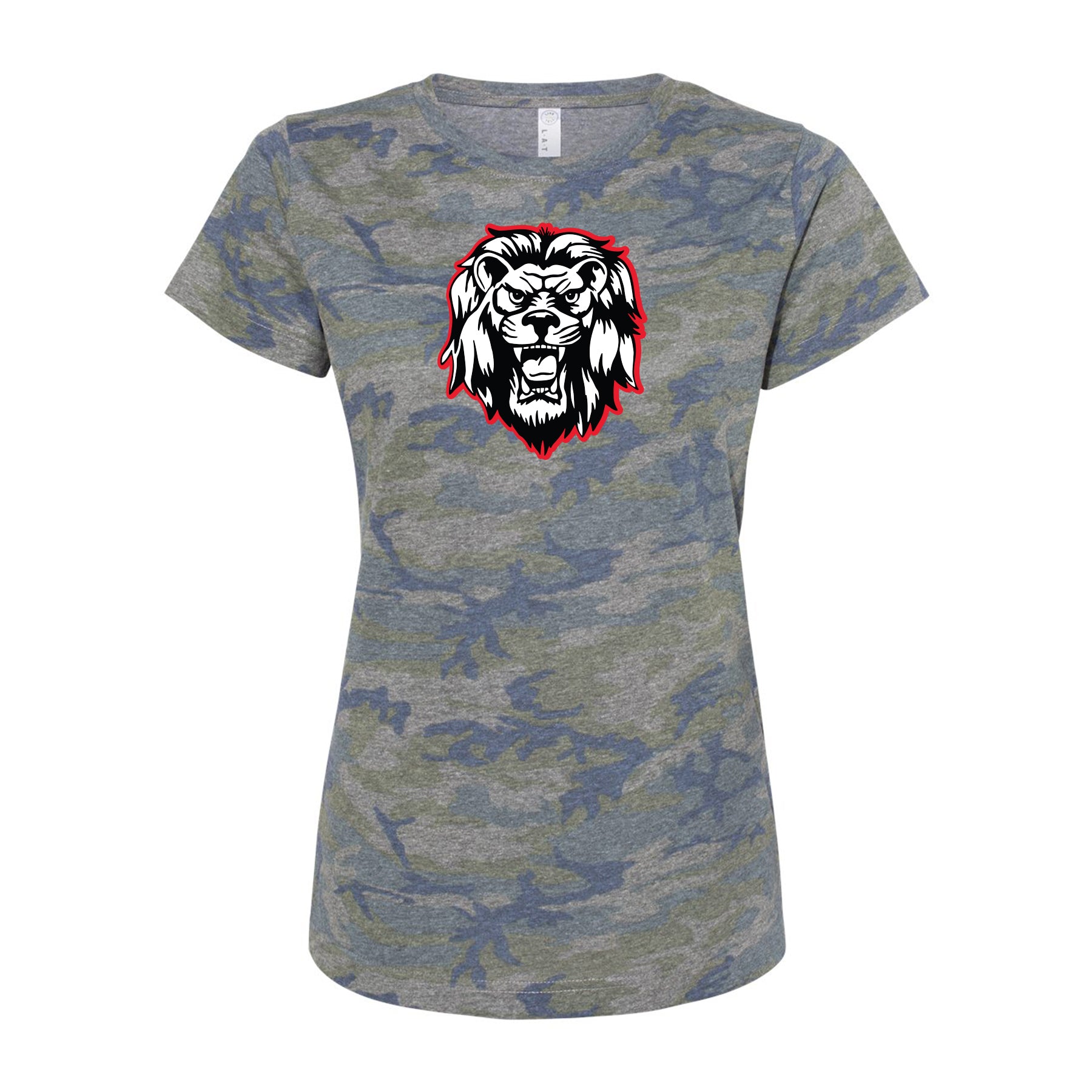 Camo Liberty Lion Women's Fit Tee
