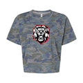 Camo Liberty Lion Cropped Tee