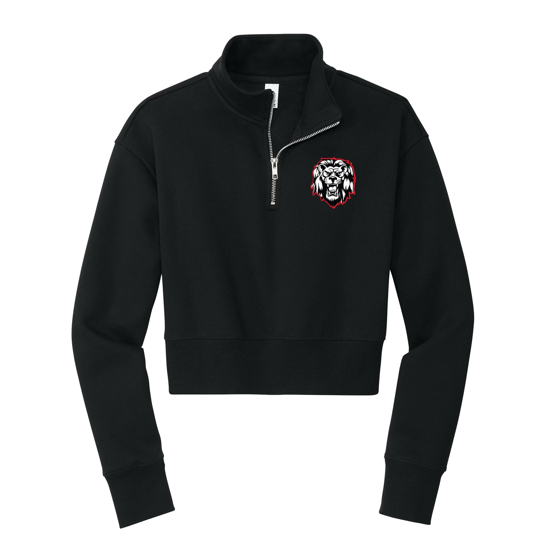 Liberty Lions Mascot Cropped 1/4 Zip Fleece