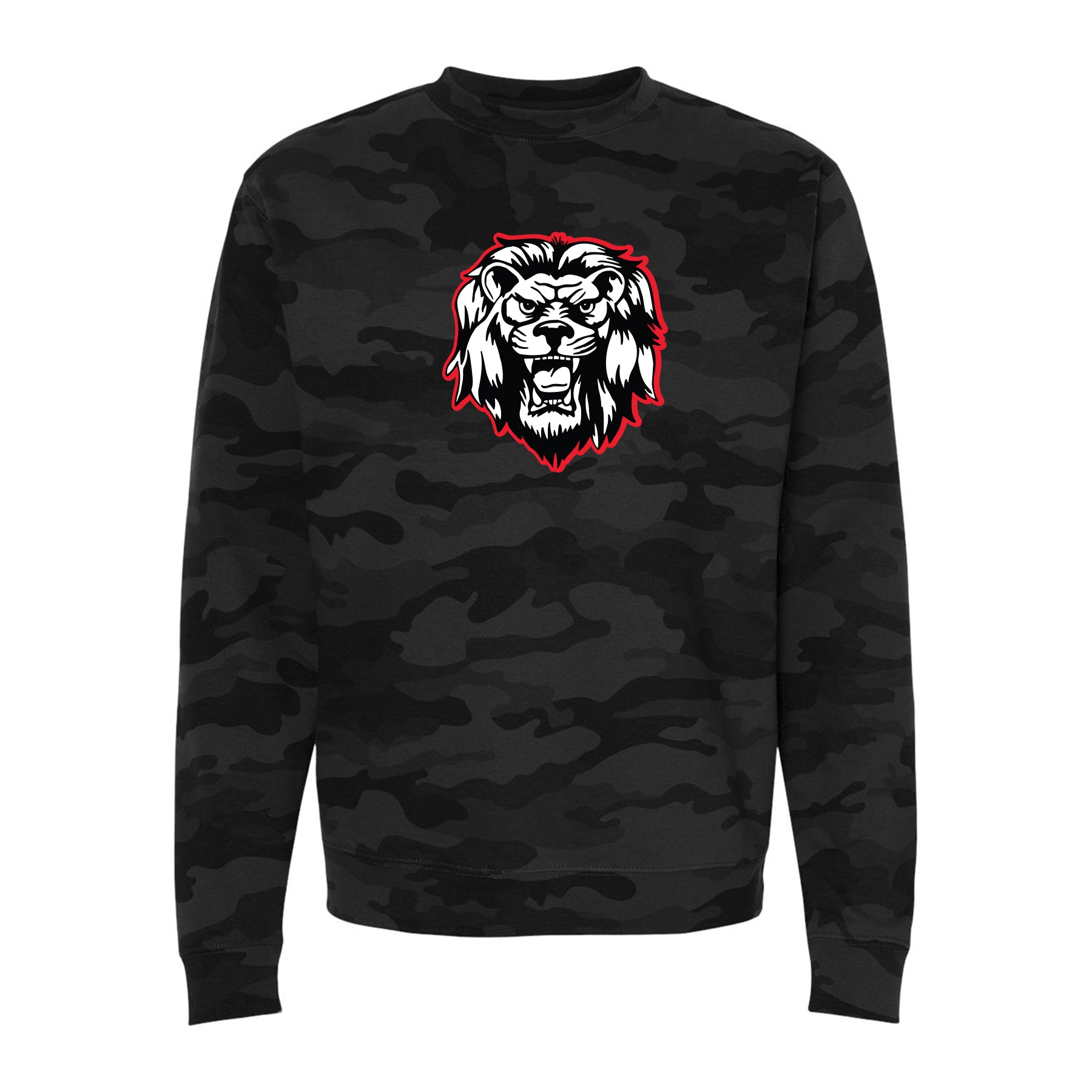 Camo Liberty Lion Unisex Crewneck Sweatshirt