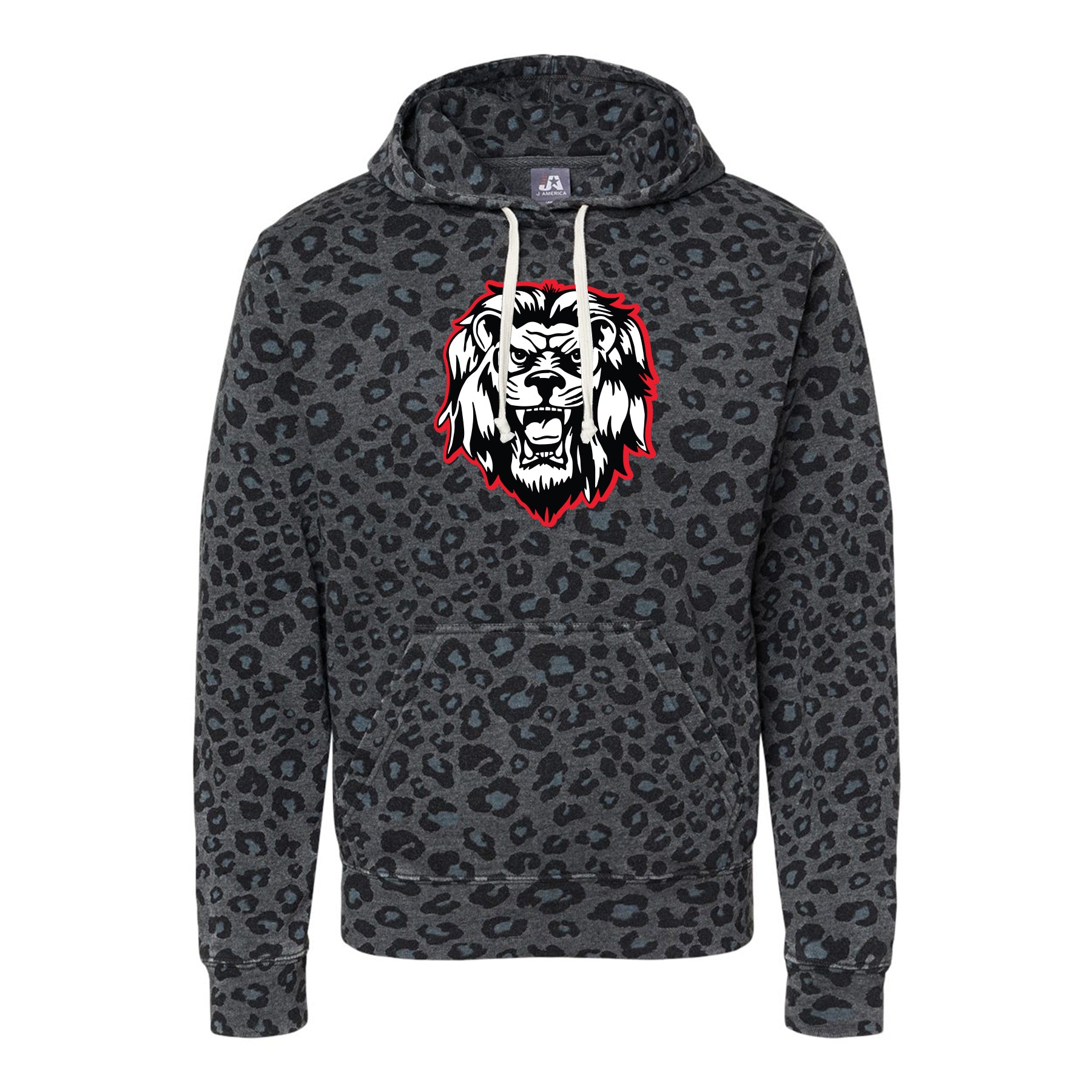Leopard Liberty Lion Mascot Hoodie