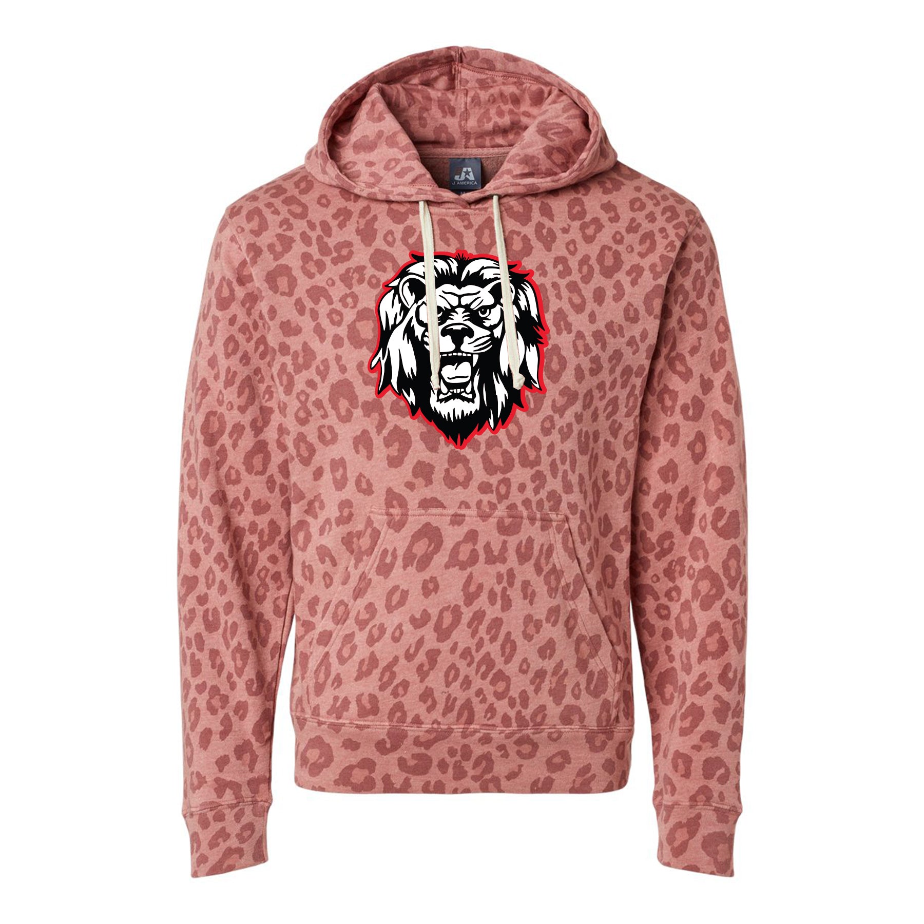 Leopard Liberty Lion Mascot Hoodie