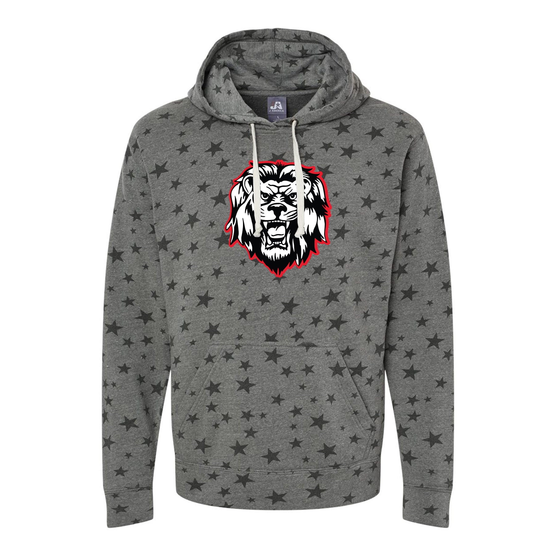 Leopard Liberty Lion Mascot Hoodie