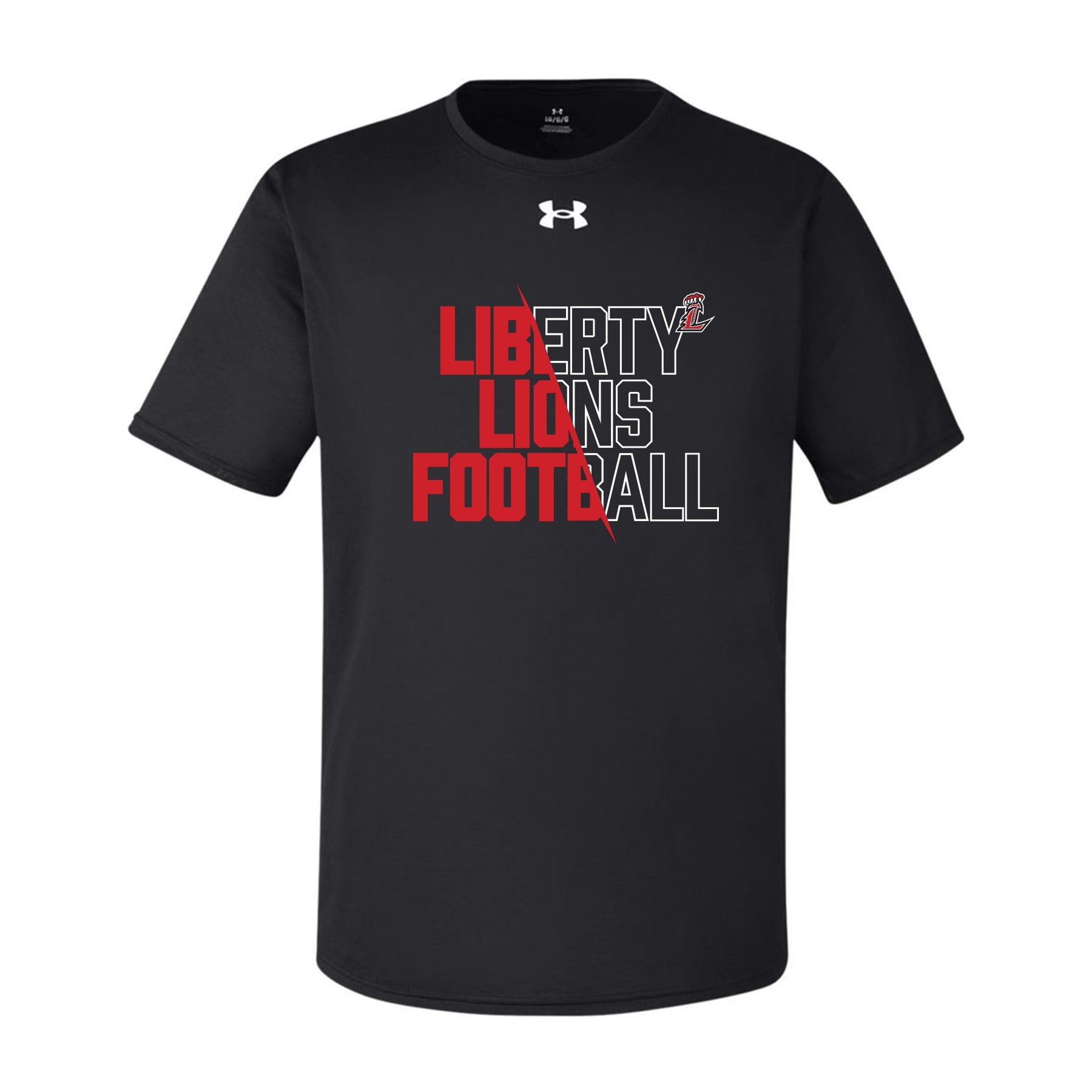 Liberty Lions Football Slash Unisex Under Armour Tee