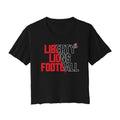 Liberty Lions Football Slash Cropped Tee