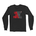 Liberty Lions Football Slash Unisex Long Sleeve Tee