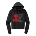 Liberty Lions Football Slash Cropped Hoodie