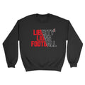 Liberty Lions Football Slash Unisex Crewneck Sweatshirt