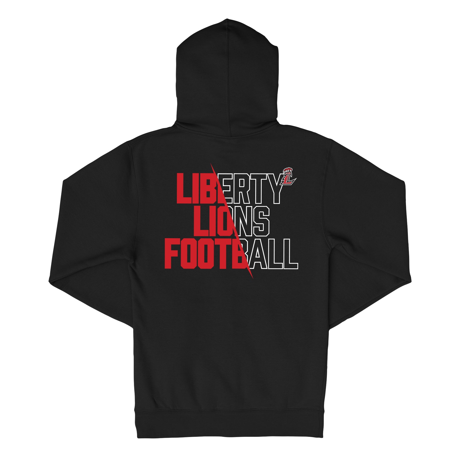Liberty Lions Football Slash Full Zip Sweatshirt