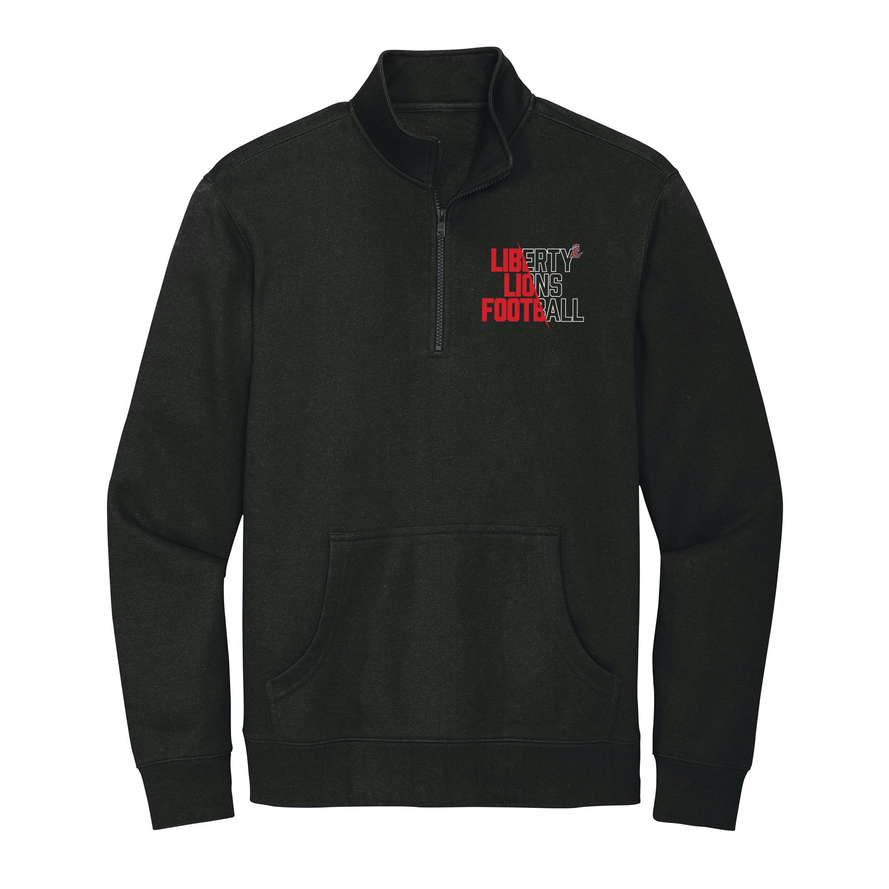 Liberty Lions Football Slash 1/4 Zip Fleece