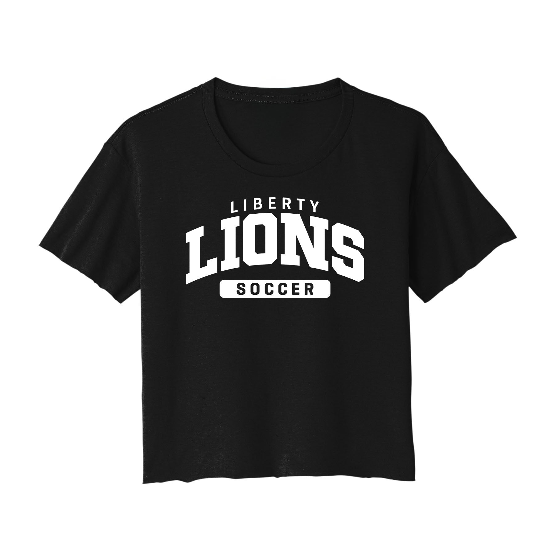 Liberty Lions Soccer Curved Cropped Tee