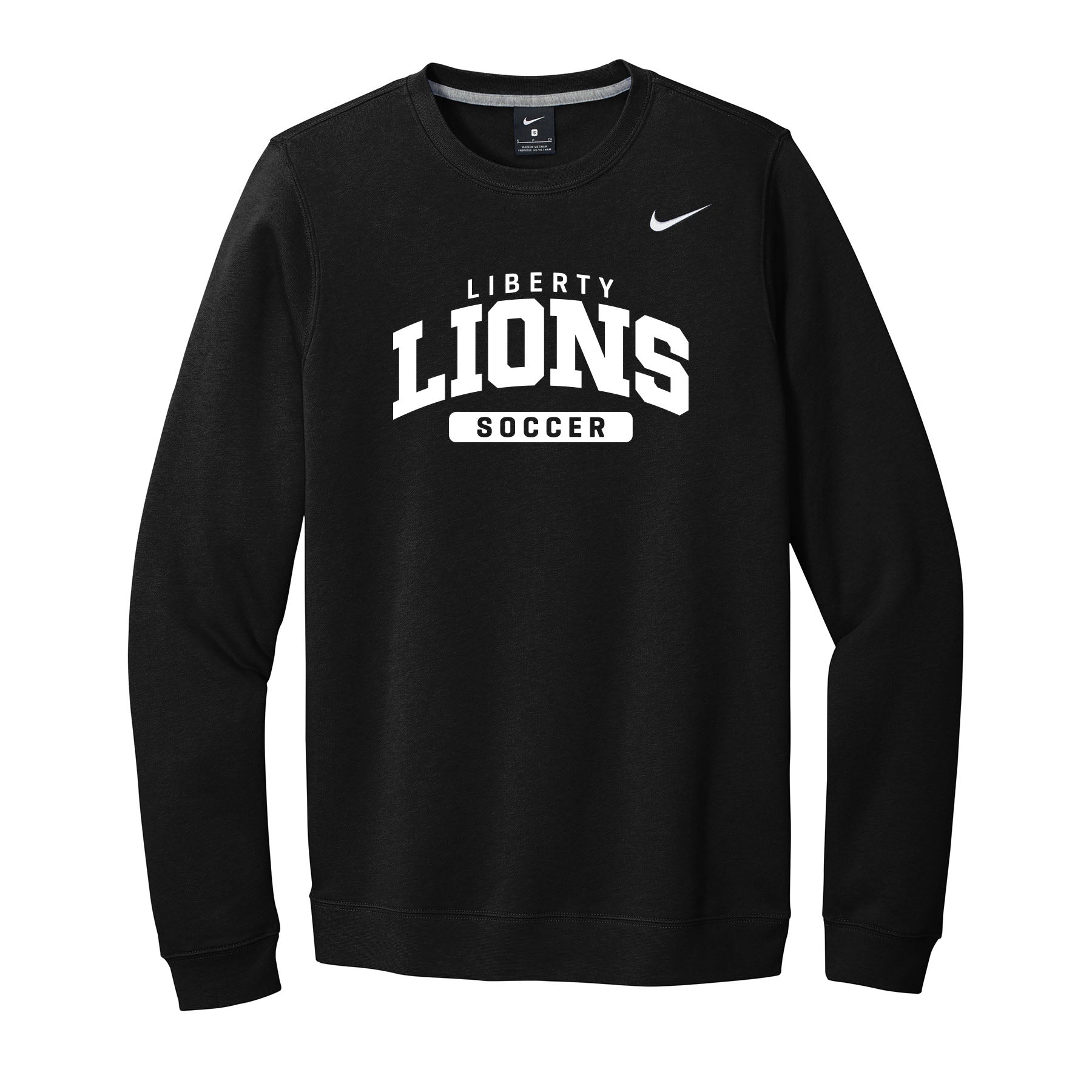 Liberty Lions Soccer Curved Nike Crewneck Sweatshirt