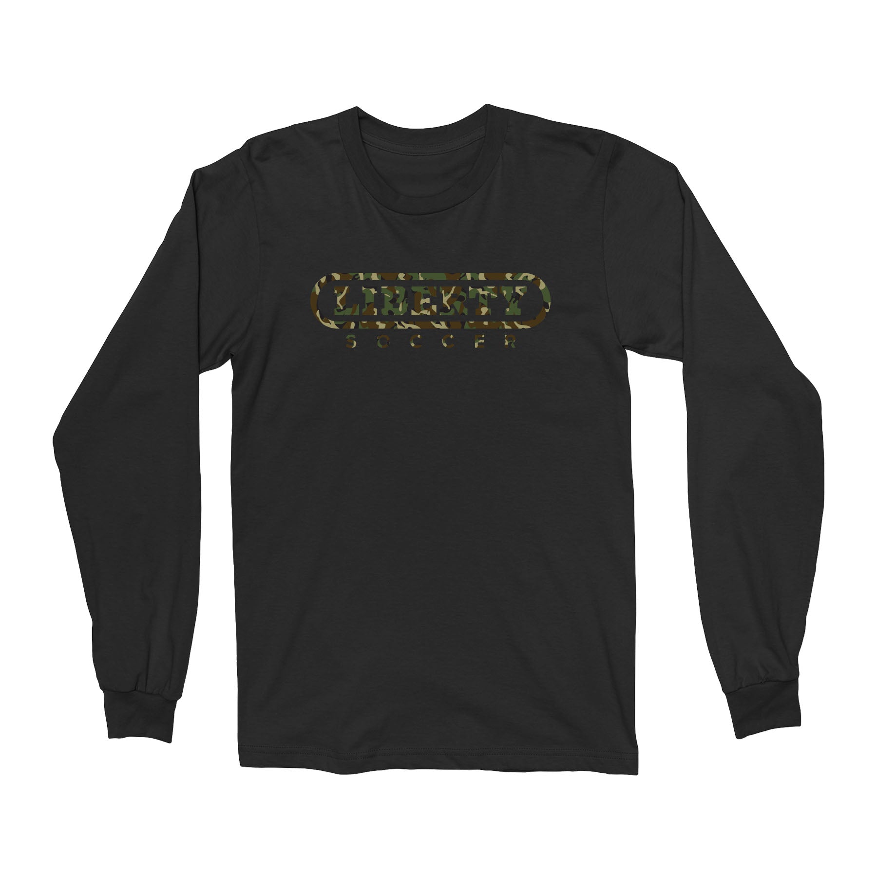 Liberty Soccer Camo Unisex Long Sleeve Tee