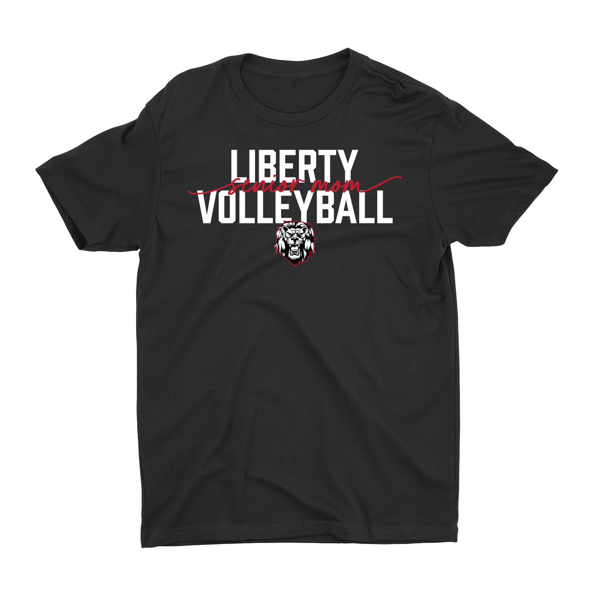 Liberty Senior Volleyball Mom Unisex Tee