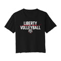 Liberty Senior Volleyball Mom Cropped Tee