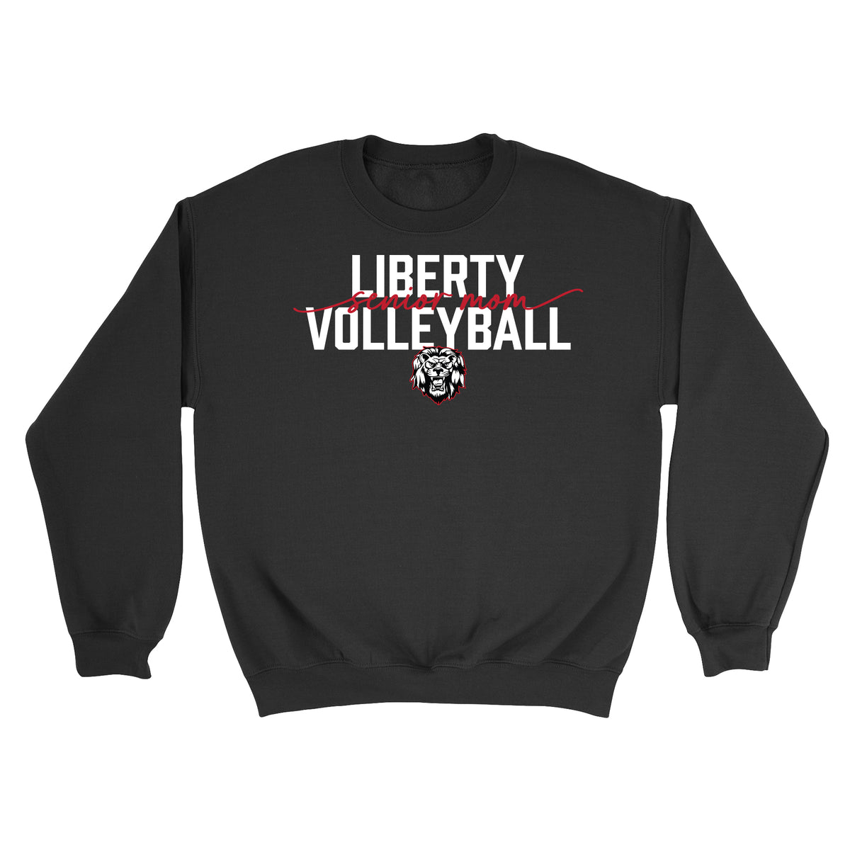 Liberty Senior Volleyball Mom Crewneck Sweatshirt