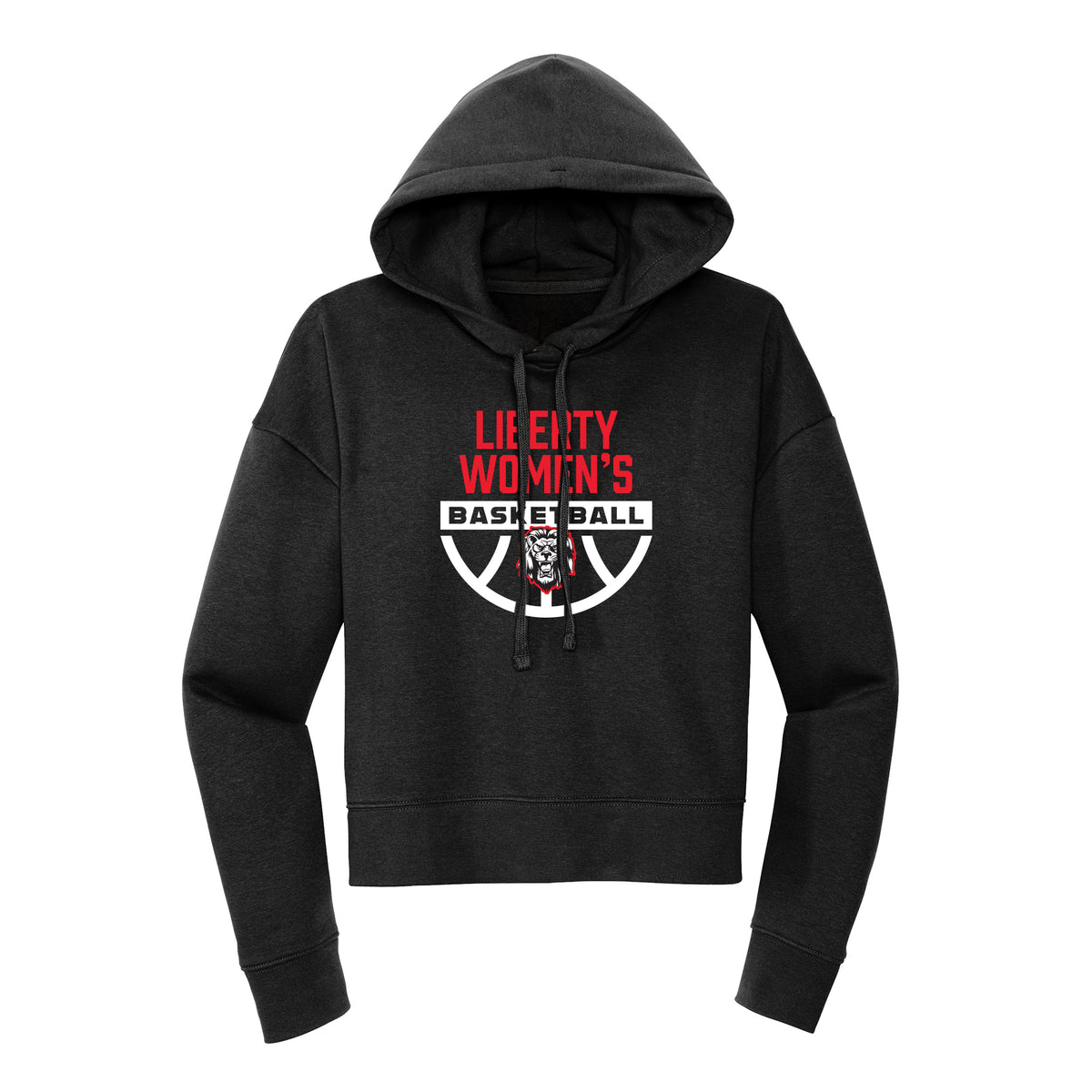Liberty Lions Womens Basketball Cropped Hoodie