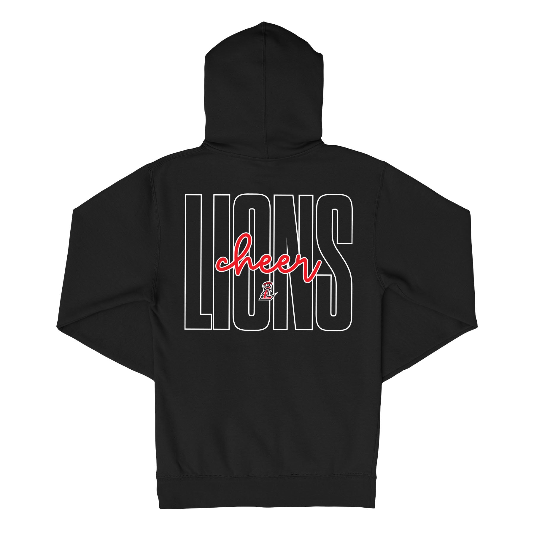 Lions Cheer Outline Full Zip Sweatshirt