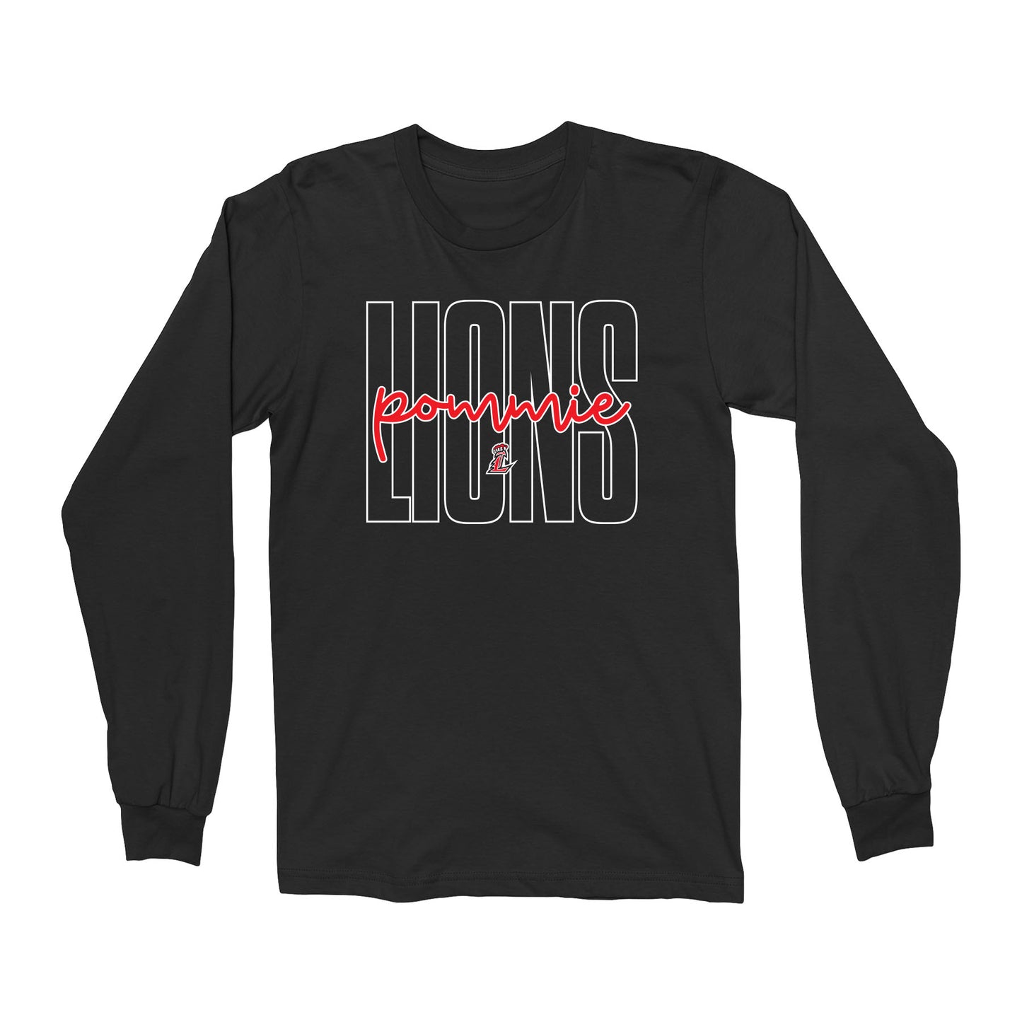 Lions Pommie Outline Unisex Long Sleeve Tee
