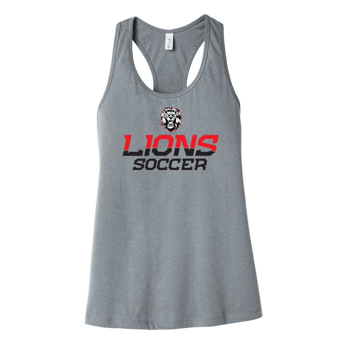 Lions Soccer 2 Color Racerback Tank