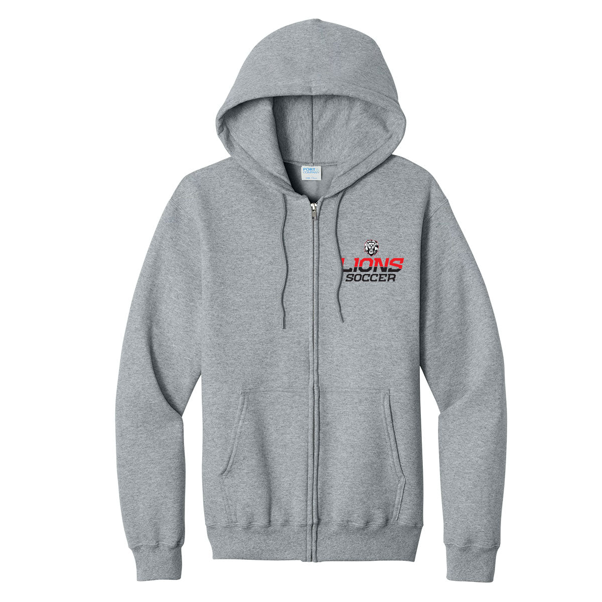 Lions Soccer 2 Color Full Zip Sweatshirt