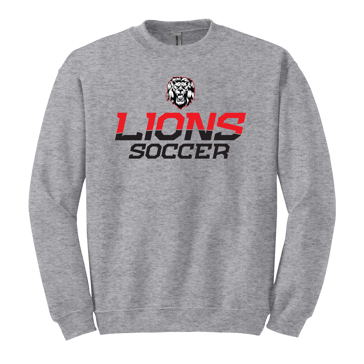 Lions Soccer 2 Color Crewneck Sweatshirt